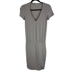 Standard James Perse Bodycon Dress Gray Size 0 Stretch Cotton Blend